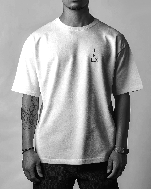 IN LUX • HERREN OVERSIZED T-SHIRT TIME front