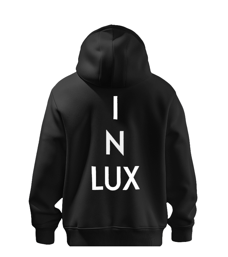 IN LUX SHOP • MEN´S PREMIUM HOODIE OVERSIZED black
www.in-lux.de