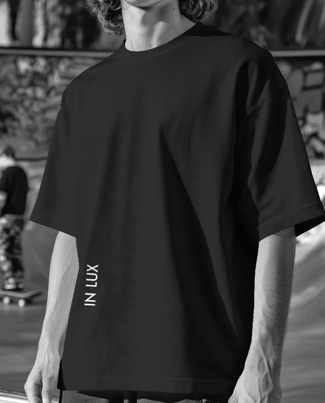 IN LUX • HERREN HEAVY OVERSIZE T-SHIRT black