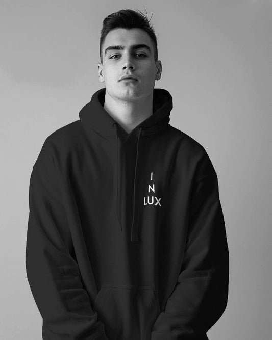 IN LUX • MEN´S PREMIUM HOODIE OVERSIZED black • www.in-lux.de