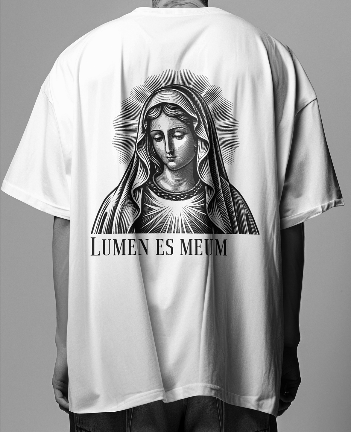 IN LUX • HERREN STREETSTYLE T-SHIRT LUMEN white